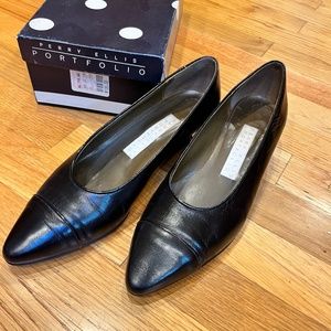 Perry Ellis Portfolio Vintage Black Leather Shoes